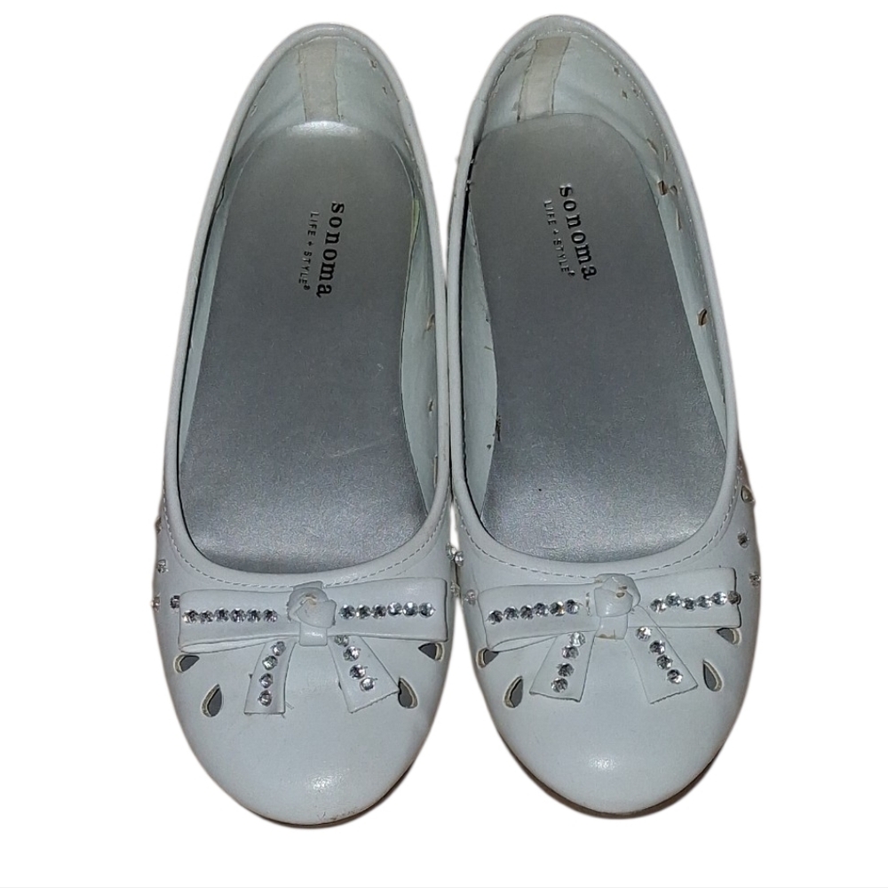 Sonoma Kids White Dress Shoes with Bow